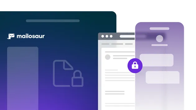 Dashboard, email and mobile phone mockup with lock symbol