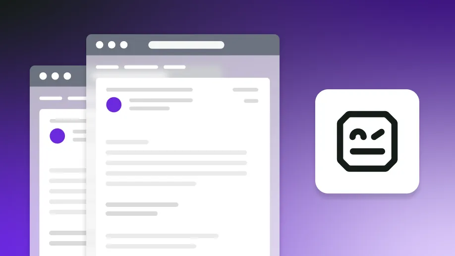 Email illustrations with Robot Framework logo on gradient background