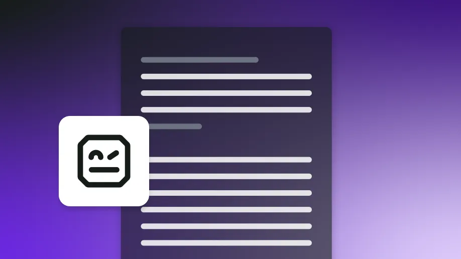 Document with Robot Framework logo on gradient background