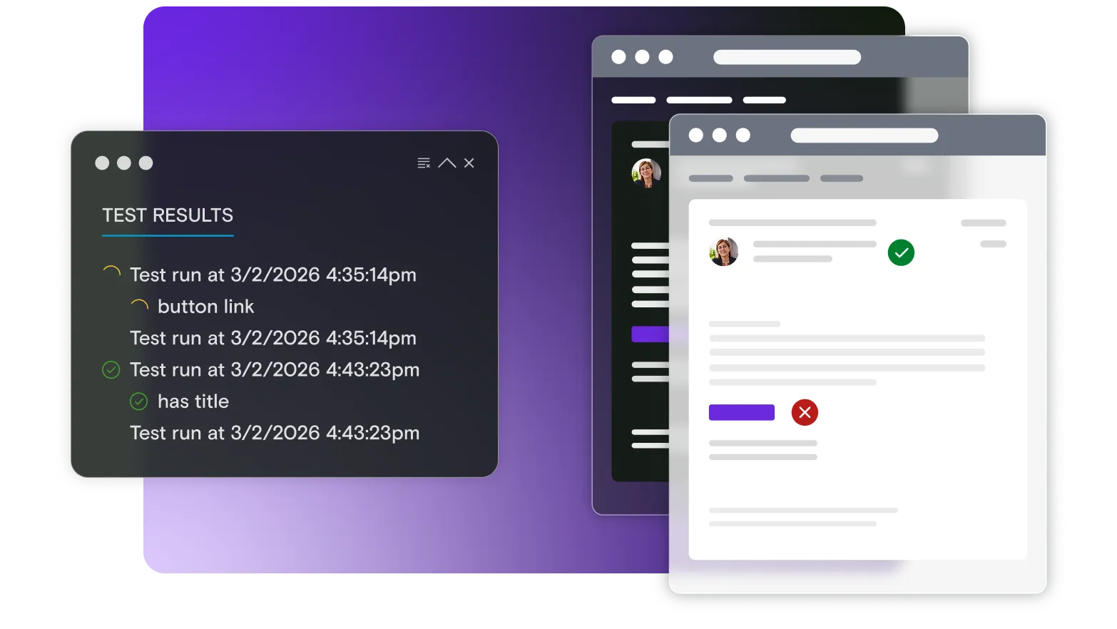 Generating previews in automated pipelines, shown on the Mailosaur UI