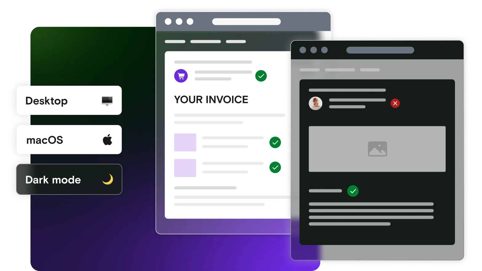 Mailosaur UI showing an email test of an invoice