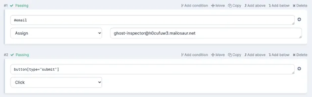 Ghost Inspector - New Test